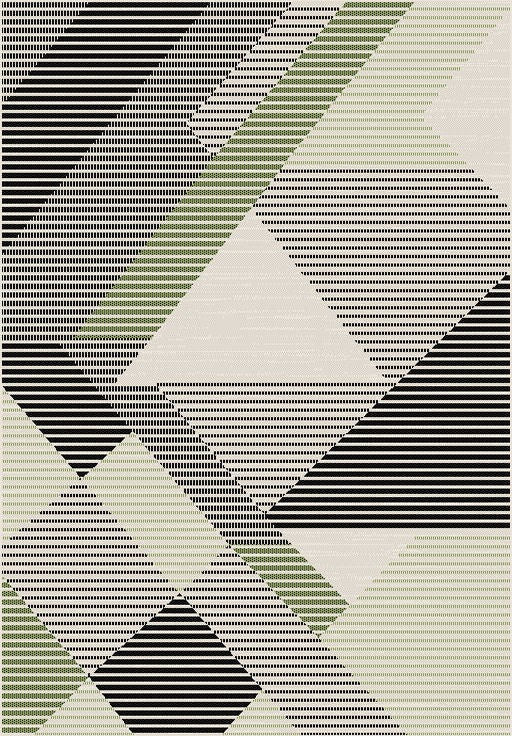 Fiesta Abstract Sage Indoor/Outdoor Plastic Rug - Erbanica