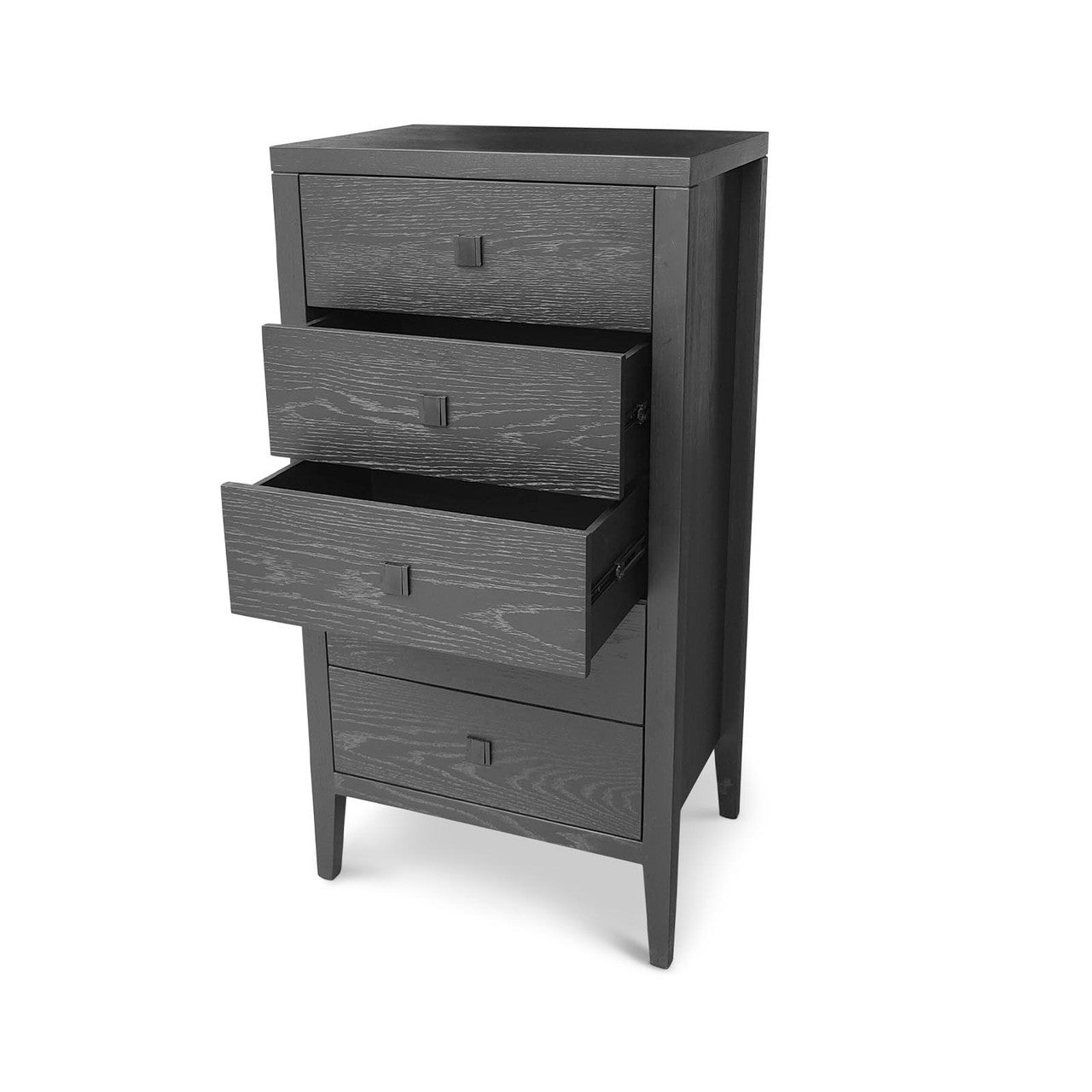 Hara 5 Drawer Tall Dresser - Black
