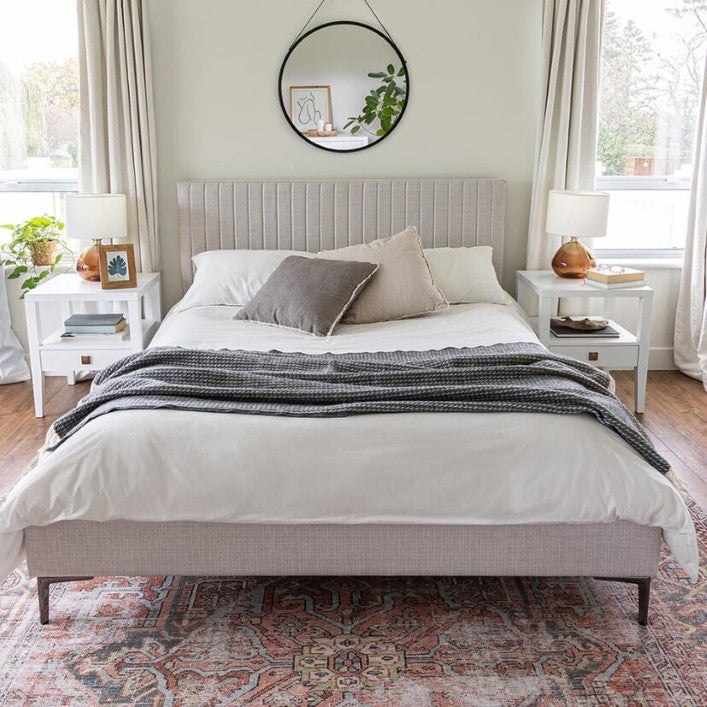 Hollis Queen Bed - Oat