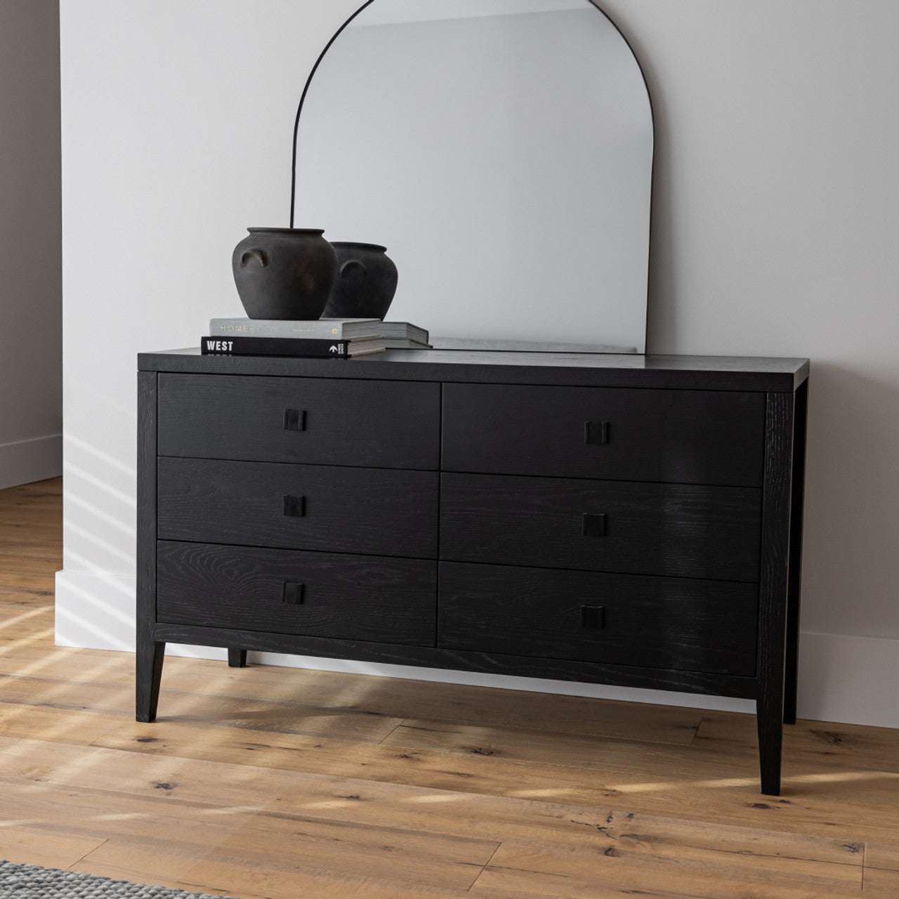 Hara 6 Drawer Dresser – Black