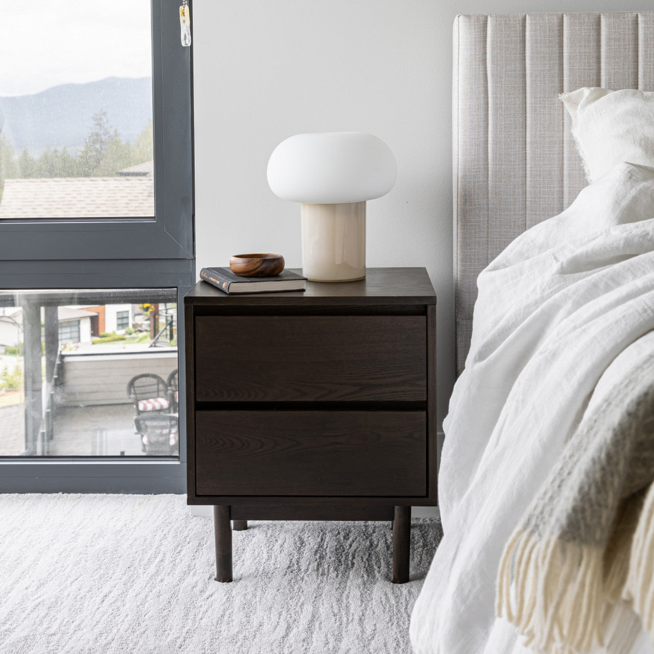 Bloor Nightstand - Dark Brown