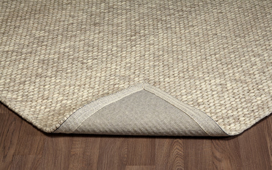Chinook Ivory Grey Wool Indoor Rug, Area rug, Indoor carpet, Handmade, Soft
