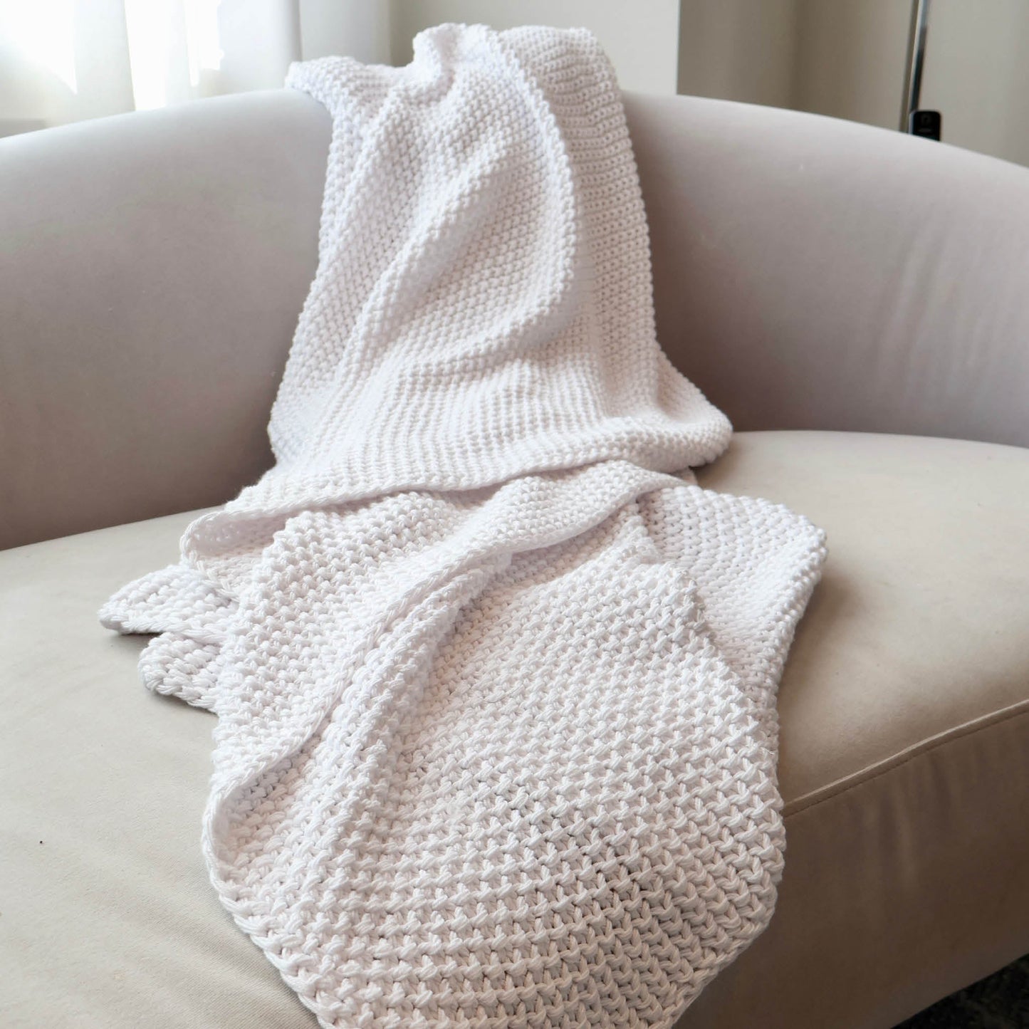 Jamie Pillow and Throw Set - White