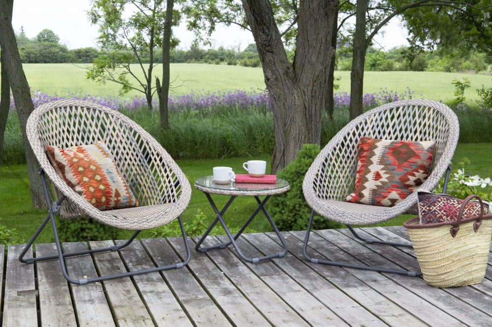 Indoor Outdoor Wicker Lounge Set