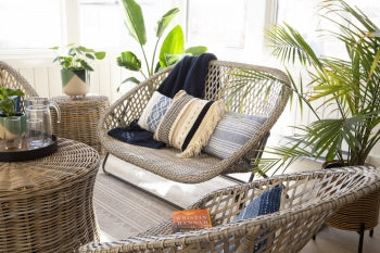 Indoor Outdoor wicker bench