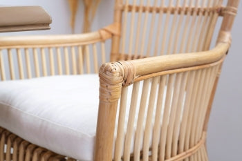 Belinda Chair / Natural With Cushion ANCHORED IN MUSKOKA