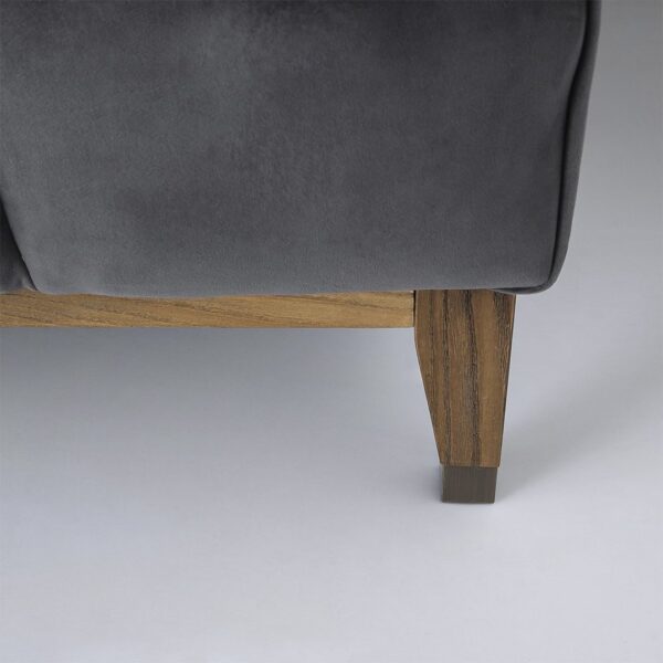Elliot Sofa - Smoke Grey Velvet ANCHORED IN MUSKOKA