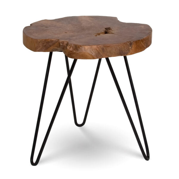 Natura Hairpin Round Accent Table ANCHORED IN MUSKOKA