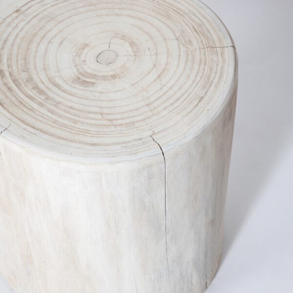 Nova Wide 18" Round Stump - White ANCHORED IN MUSKOKA