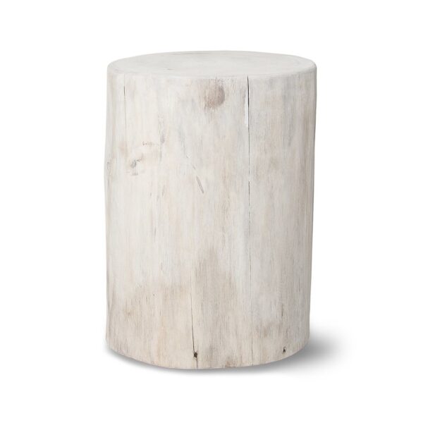 Nova Wide 21" Round Stump - White ANCHORED IN MUSKOKA