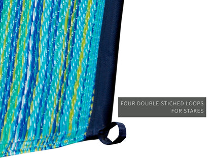 Fiesta 1099 Blue Outdoor Rug - Erbanica