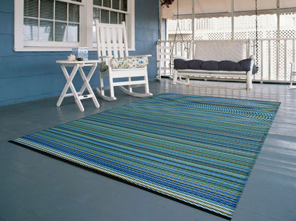 Fiesta 1099 Blue Outdoor Rug - Erbanica
