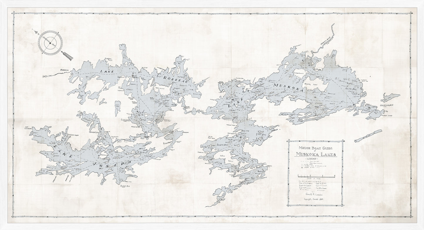 Map – Motorboat Guide of Muskoka Lakes