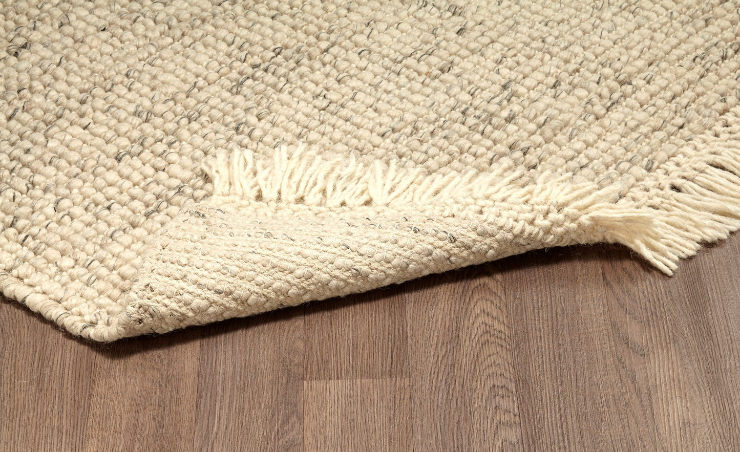 Zurich Hand Loomed Wool Ivory Natural Area Rug