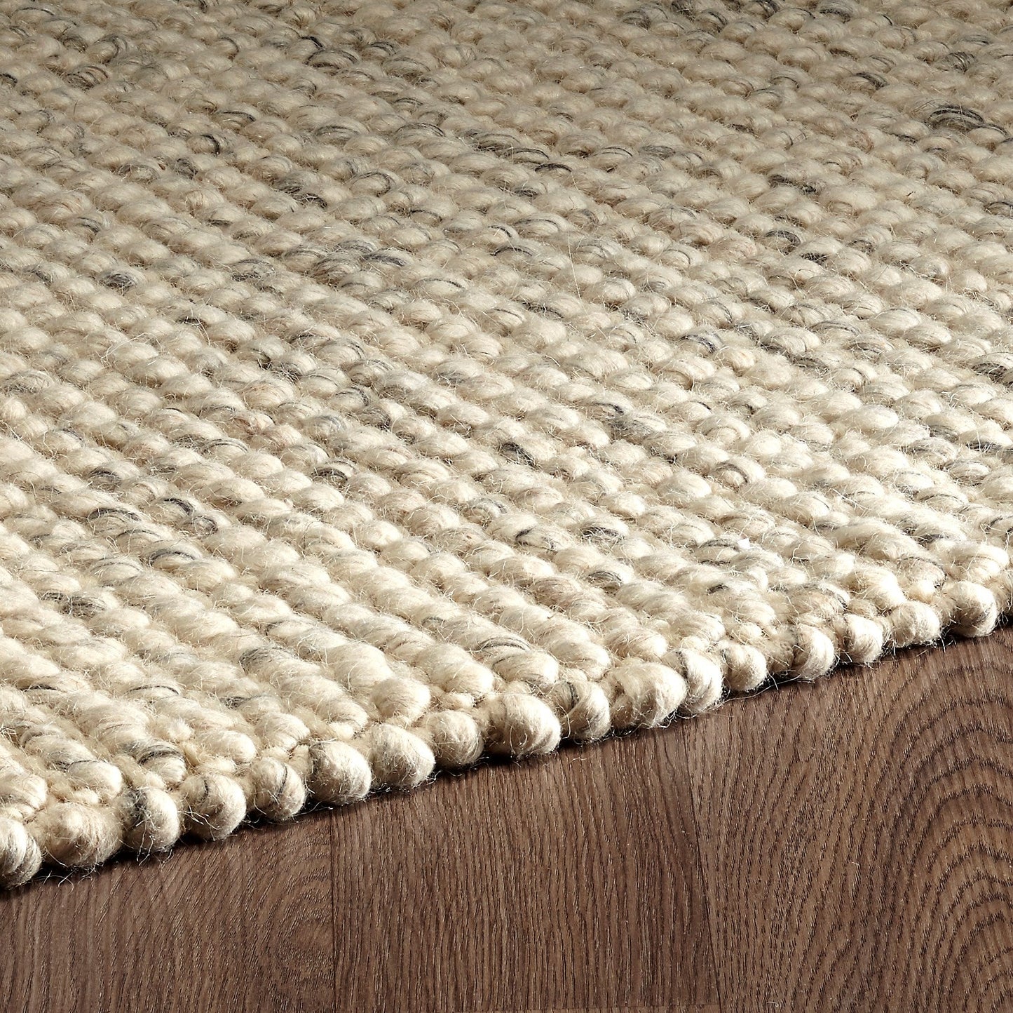 Zurich Hand Loomed Wool Ivory Natural Area Rug