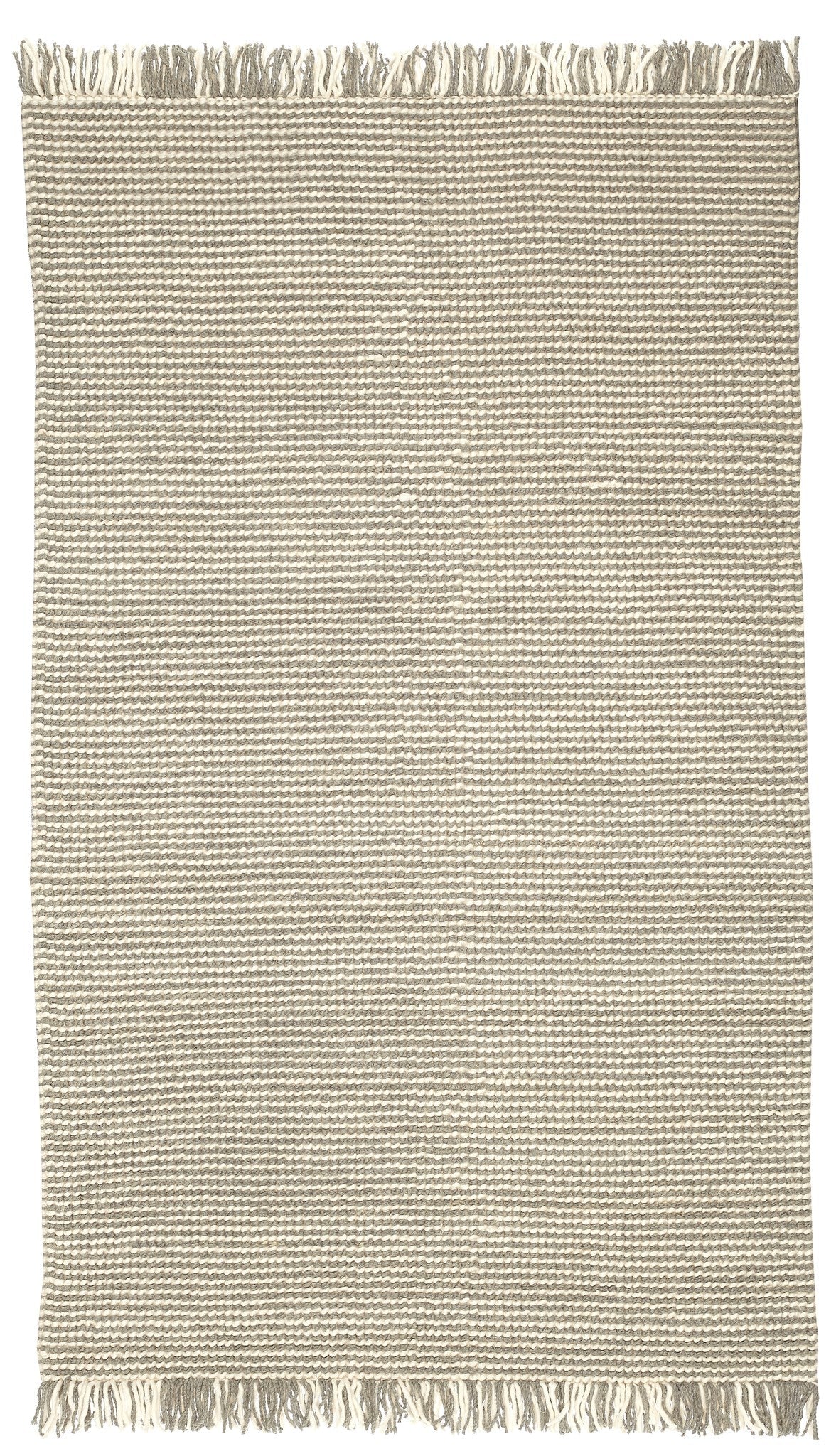 Zurich Hand Loomed Wool Grey Ivory Area Rug