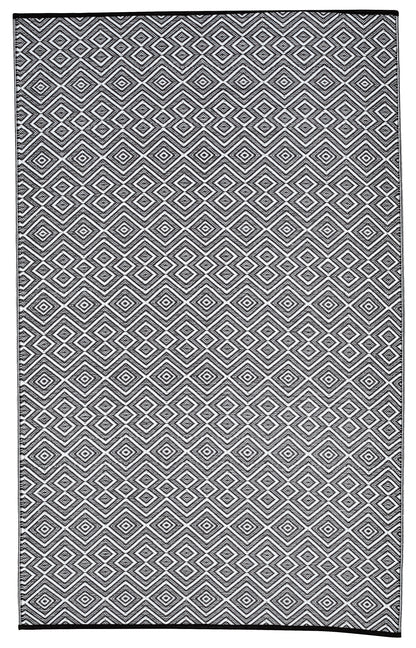 Indoor/Outdoor Black White Reversible Rug Outdoor Area Rug, Outdoor carpet, outdoor mat, picnic mat
