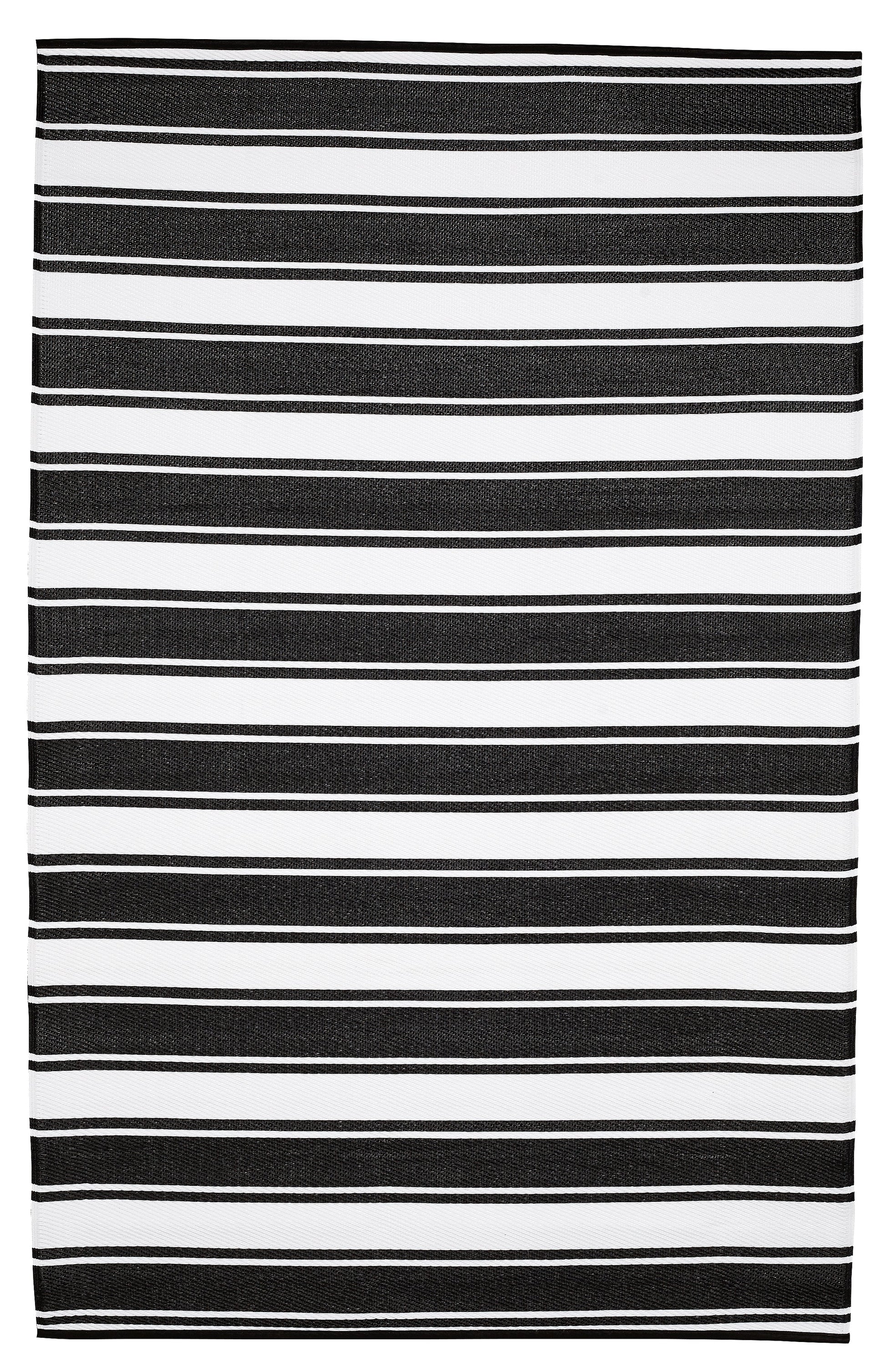 Indoor/Outdoor Black White Stripes Reversible Rug Outdoor Area Rug, Outdoor carpet, outdoor mat, picnic mat