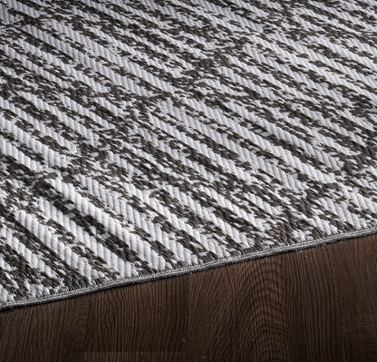 Indoor/Outdoor Grey White Reversible Rug Outdoor Area Rug, Outdoor carpet, outdoor mat, picnic mat