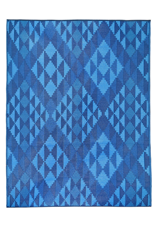 Fiesta 50139 Deep Blue Outdoor Rug - Erbanica