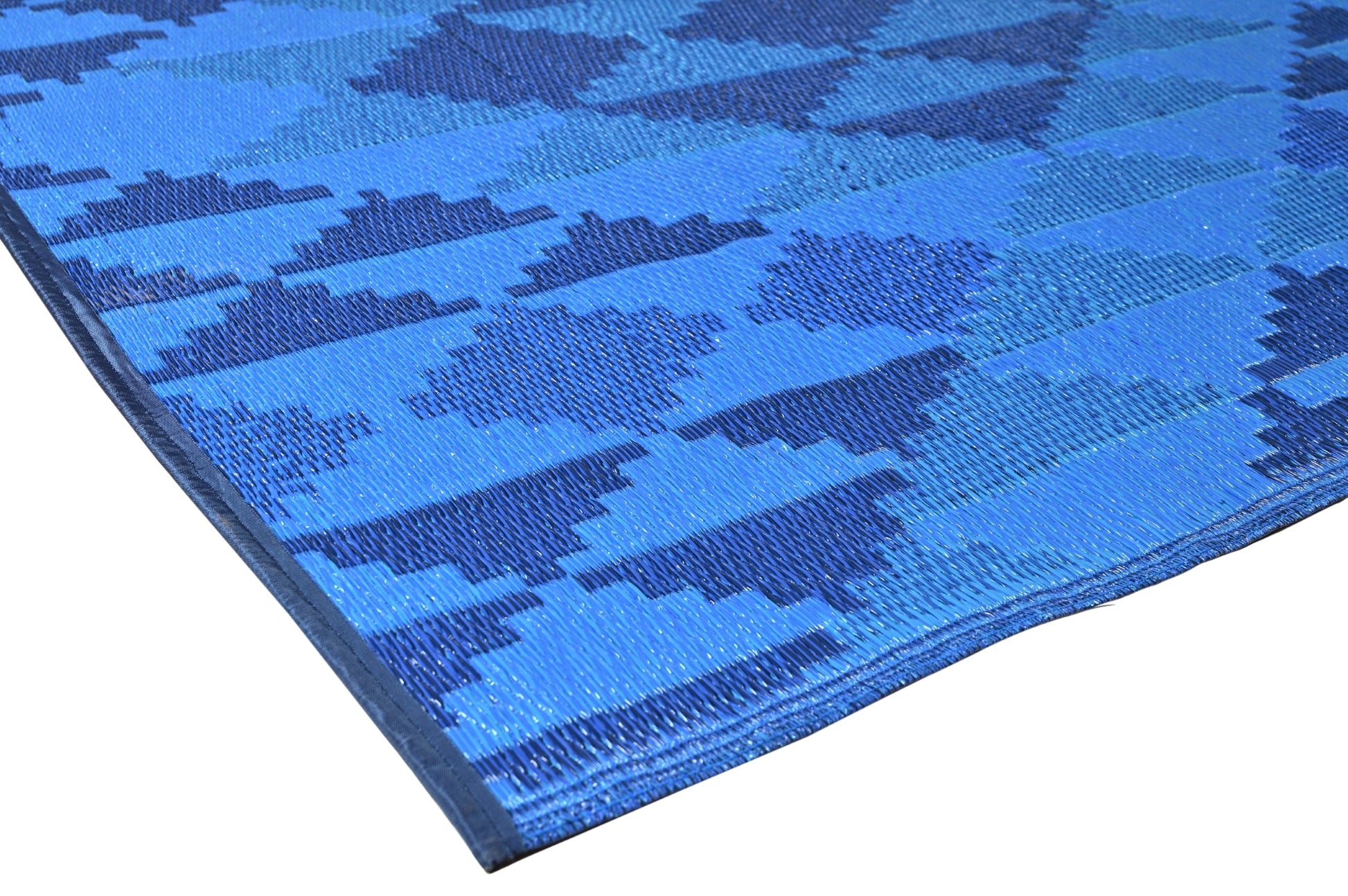 Fiesta 50139 Deep Blue Outdoor Rug - Erbanica