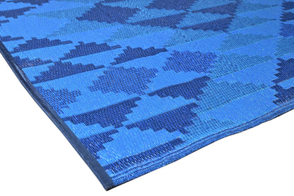 Fiesta 50139 Deep Blue Outdoor Rug - Erbanica