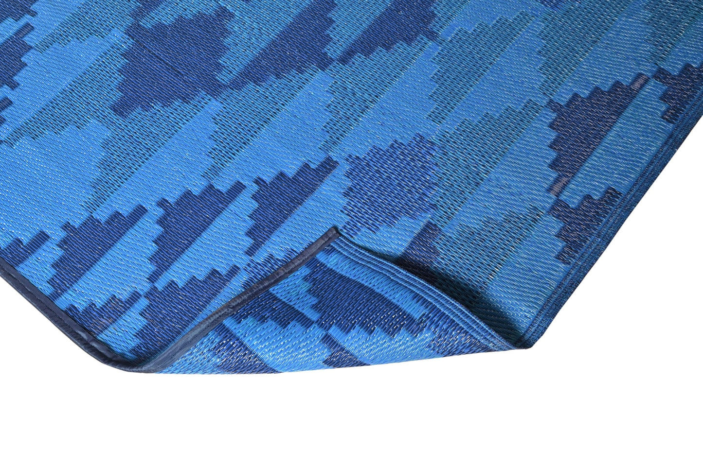 Fiesta 50139 Deep Blue Outdoor Rug - Erbanica