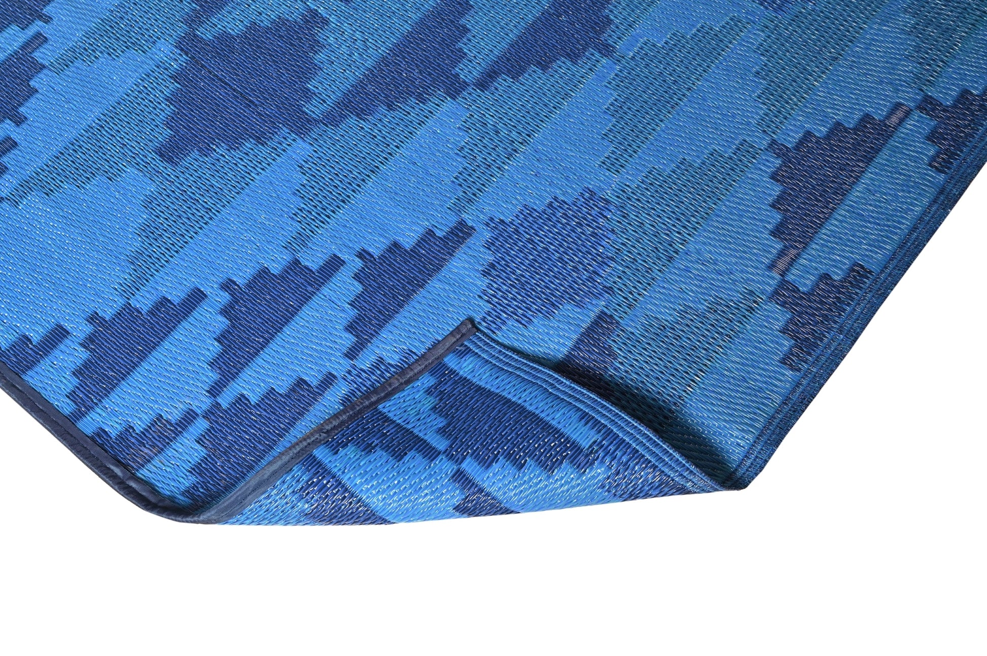 Fiesta 50139 Deep Blue Outdoor Rug - Erbanica