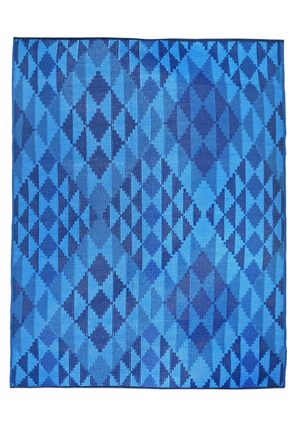 Fiesta 50139 Deep Blue Outdoor Rug - Erbanica