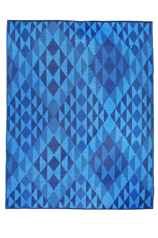 Fiesta 50139 Deep Blue Outdoor Rug - Erbanica