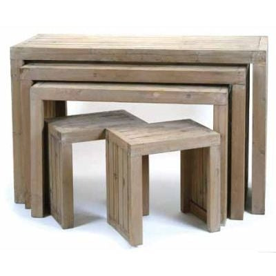 Wooden Nesting Tables Set Of 5
