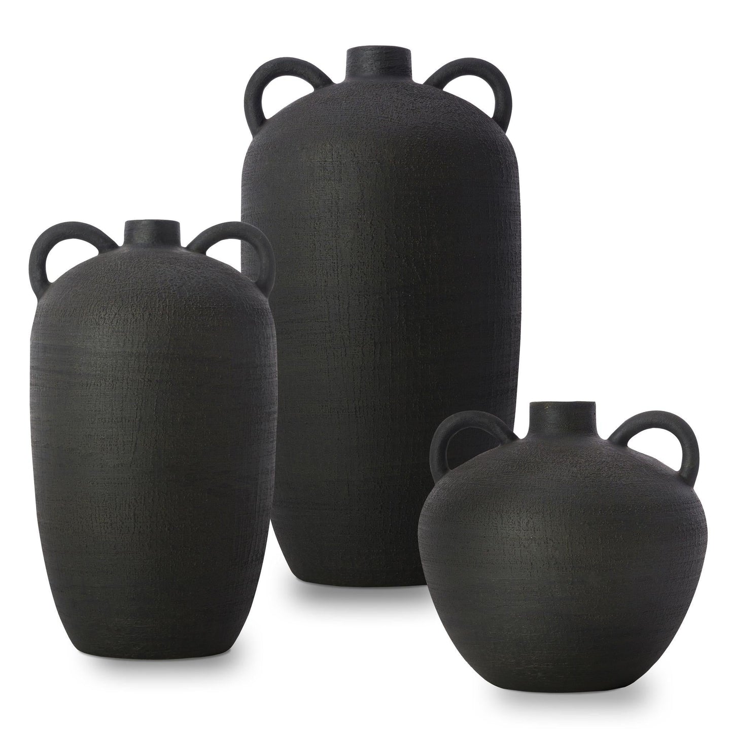 Acanceh Black Decorative Jugs