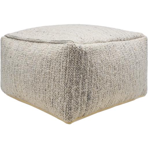 Derby Wool Cream pouf