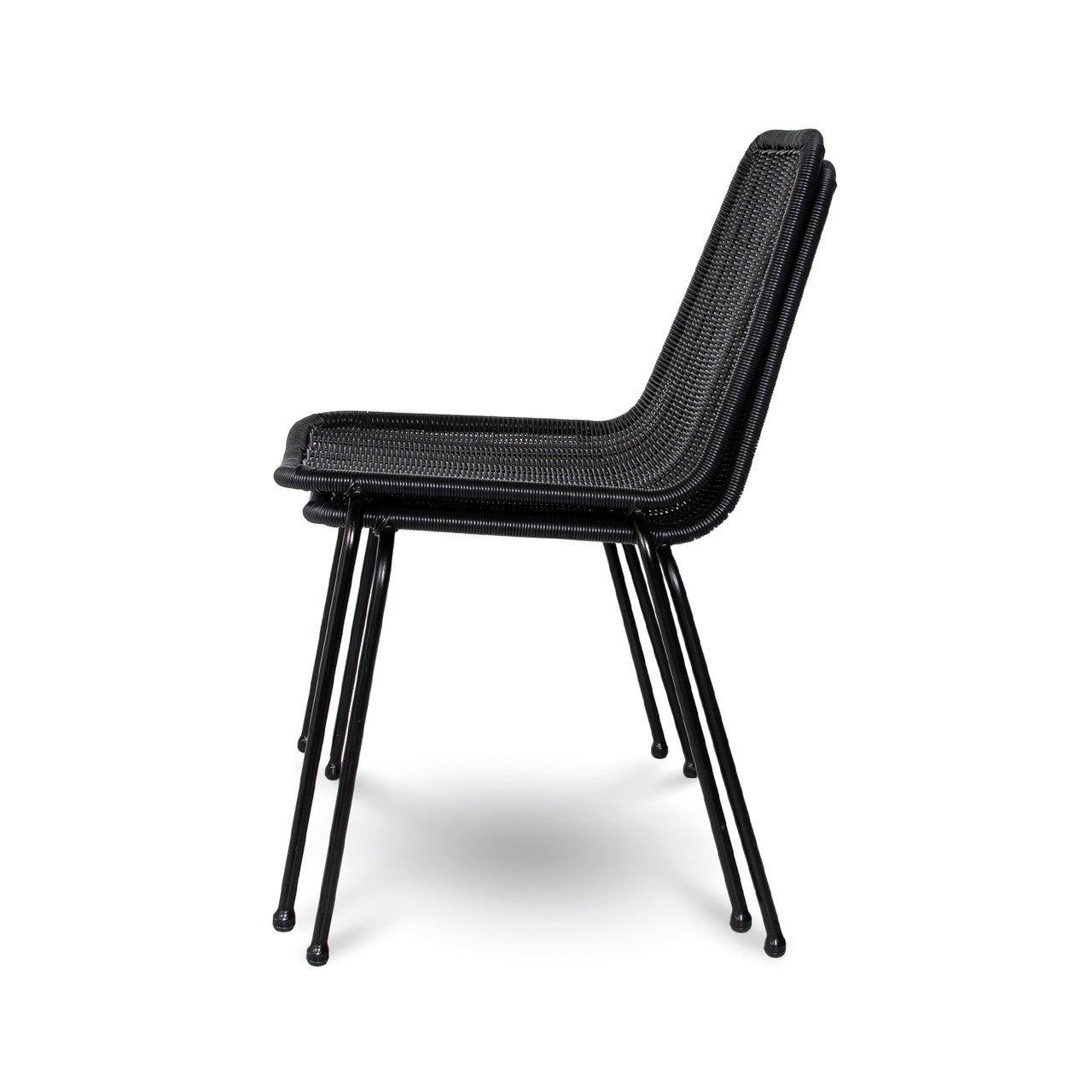 Calabria Stackable Dining Chair - Black