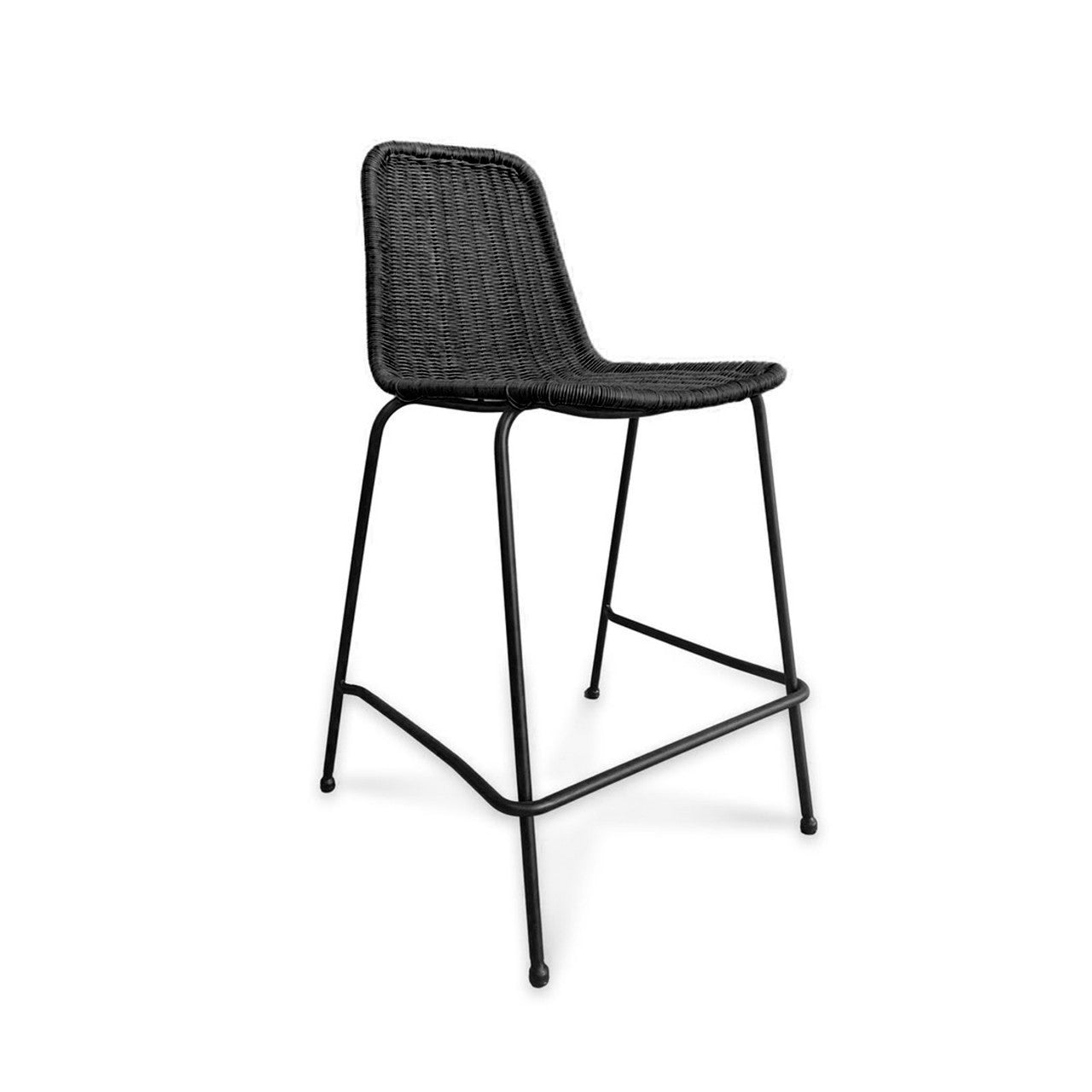 Calabria Stackable Counter Stool - Black