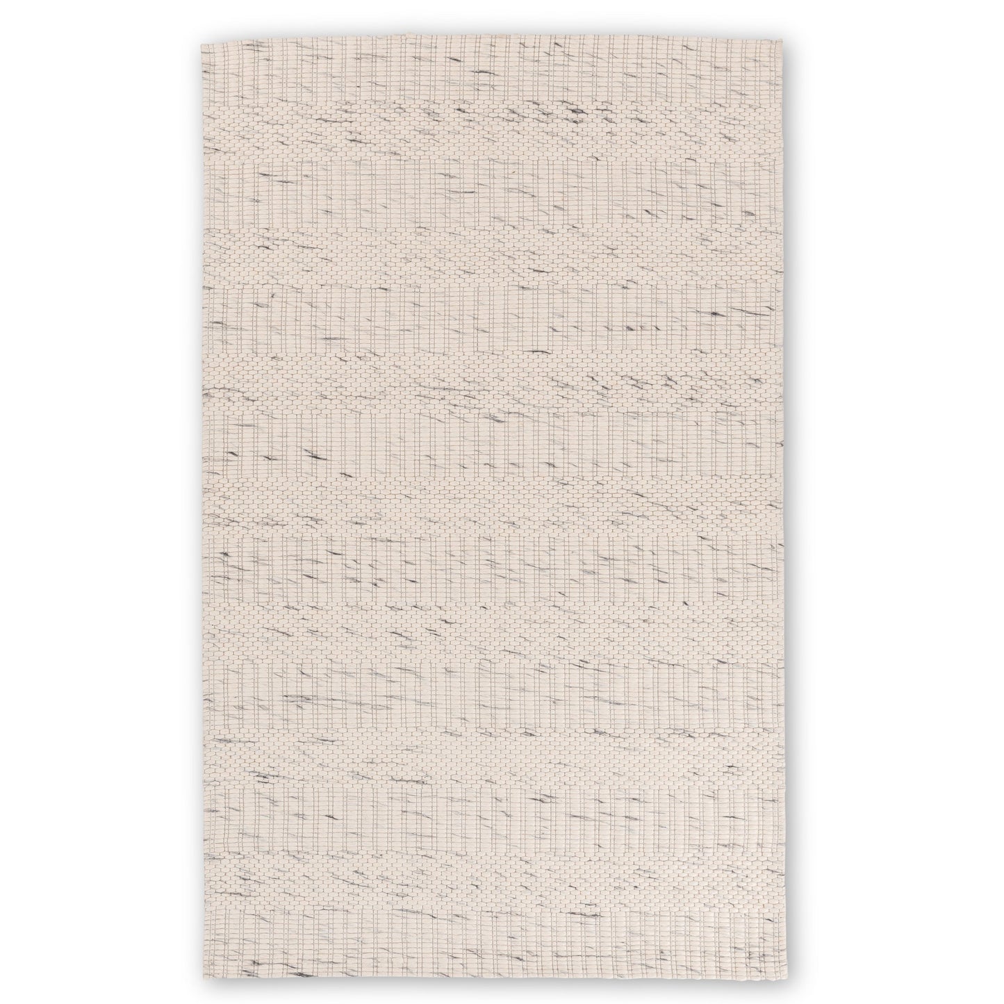 Chinook Ivory Grey Wool Indoor Rug, Area rug, Indoor carpet, Handmade, Soft
