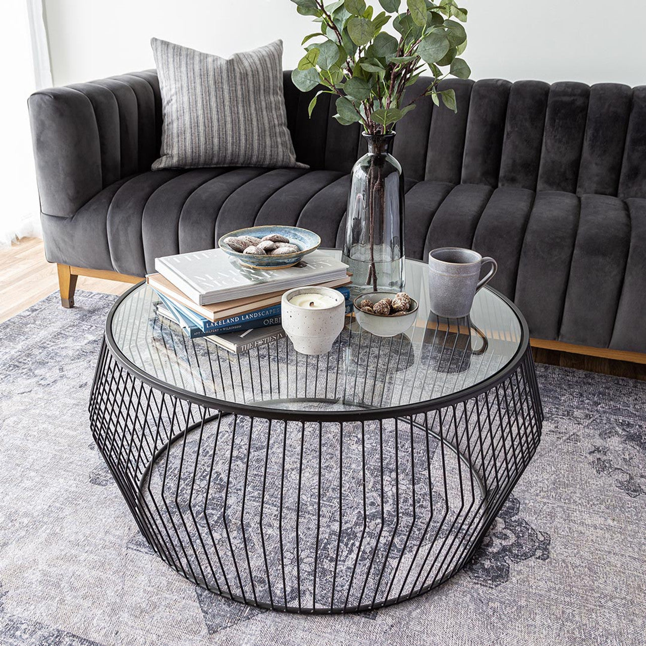 Cyclone Wire Coffee Table - Black