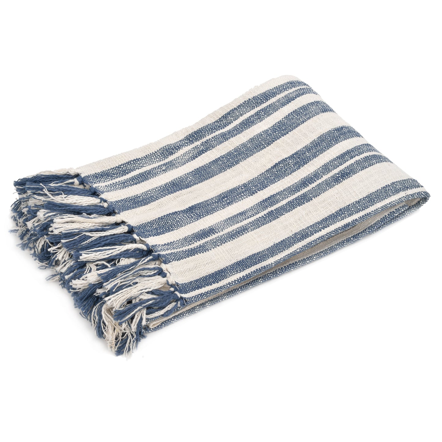 Cabana Pillow and Throw Set - Navy