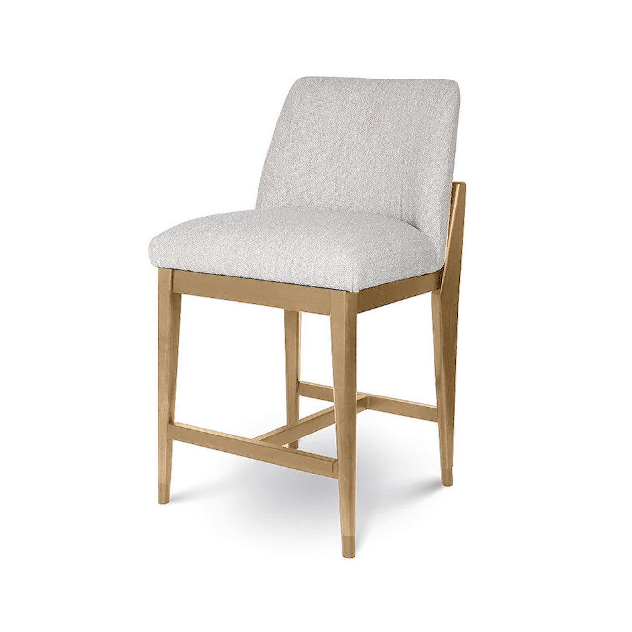 Fawcett Counter Stool - Taupe Boucle - Blonde