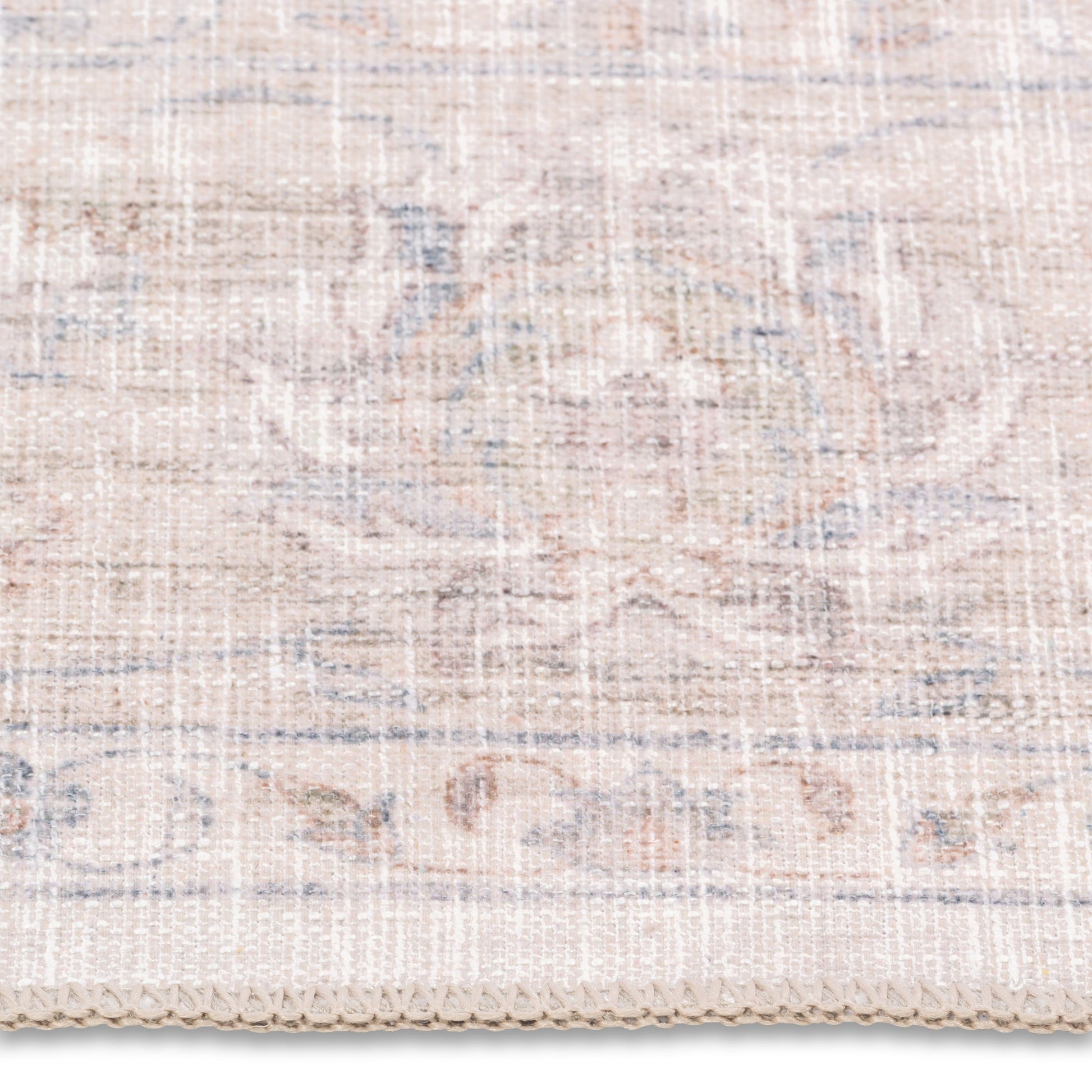 Magnolia White Bloom Premium Washable Rug - Erbanica