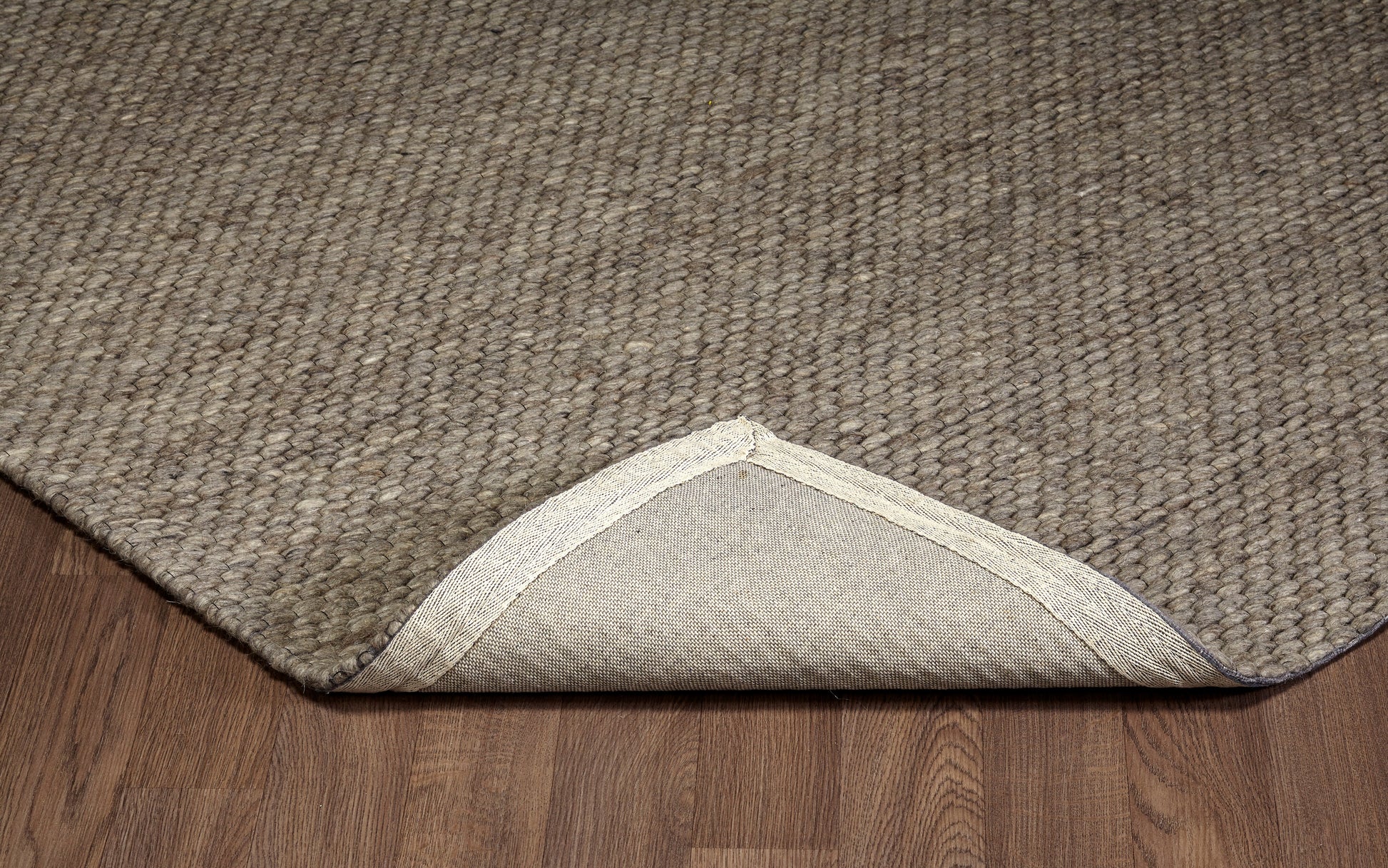 Chinook Grey Wool Indoor Rug, Area rug, Indoor carpet, Handmade, Soft