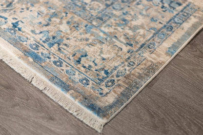 Heirloom Transitional Blue Beige Rug