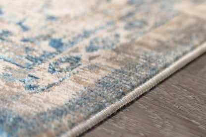 Heirloom Transitional Blue Beige Rug