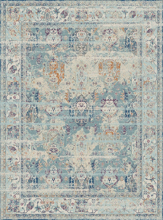 Heirloom Transitional Grey Blue Rug