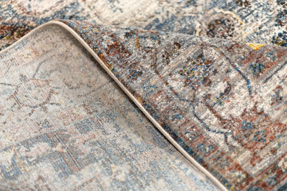 Heirloom Transitional Red Grey Rug