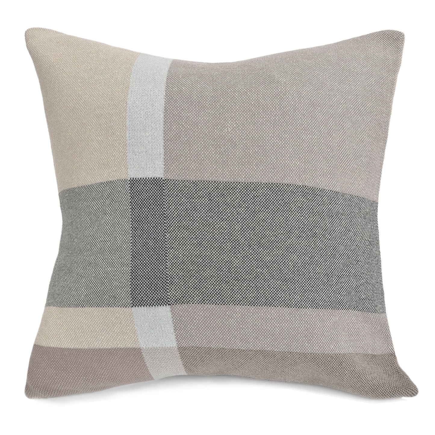 Rory Plaid Pillow and Throw Set - Beige