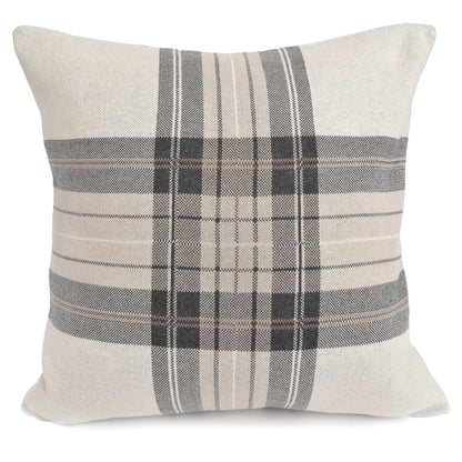 Naomi Plaid Pillow and Throw Set - Ivory