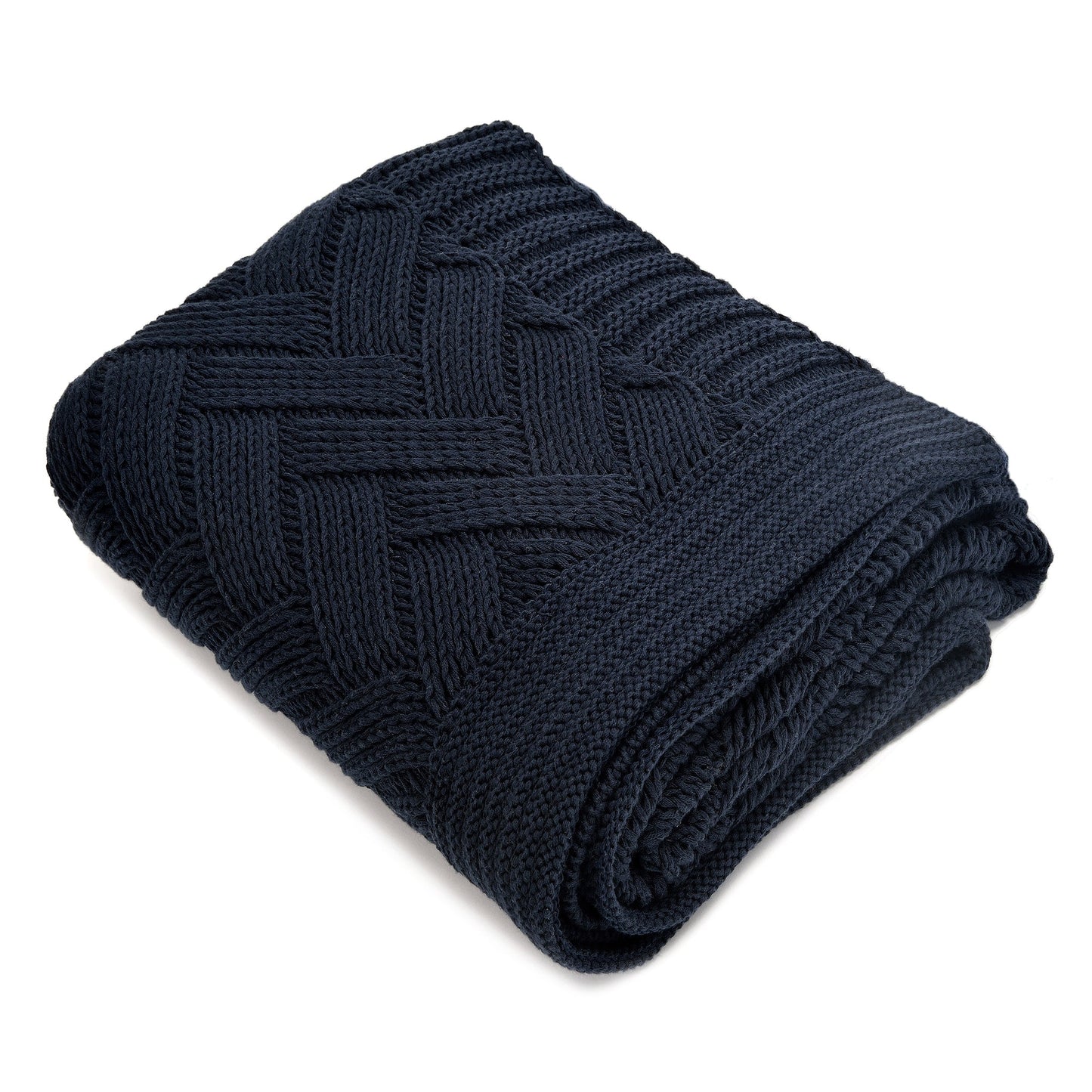 Racquel Pillow and Throw Set - Navy