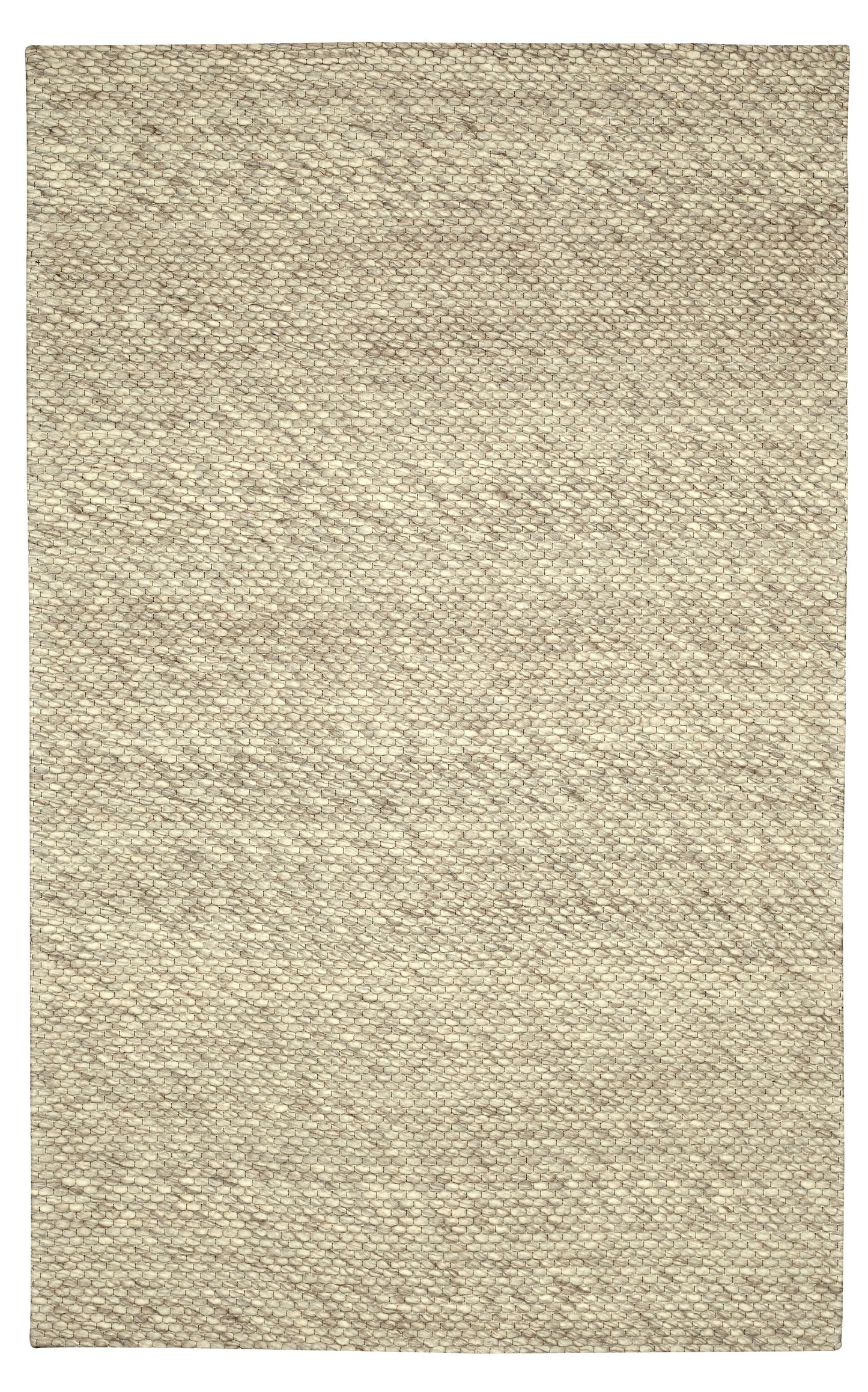 Chinook Ivory Grey Wool Indoor Rug, Area rug, Indoor carpet, Handmade, Soft