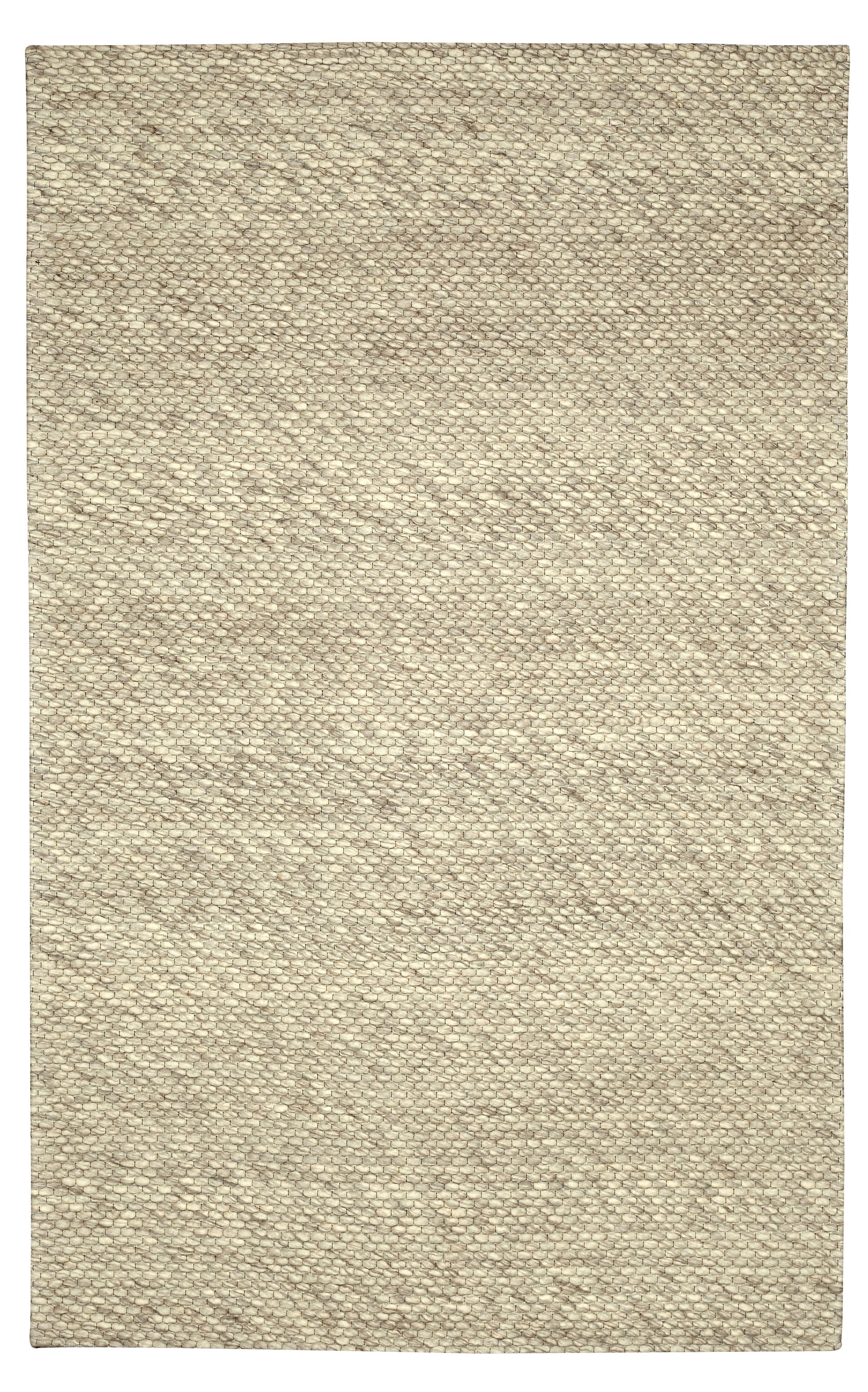 Chinook Ivory Grey Wool Indoor Rug, Area rug, Indoor carpet, Handmade, Soft